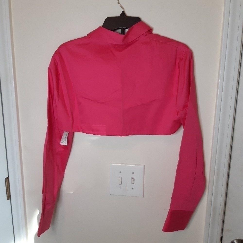 Zara POPLIN CROPPED TOP - Picture 7 of 8